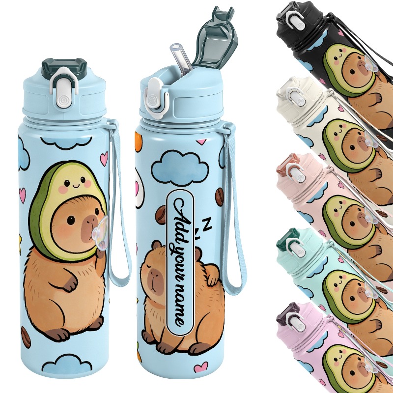 Reusable Straw - زجاجة مياه رياضية قابلة لإعادة الاستخدام