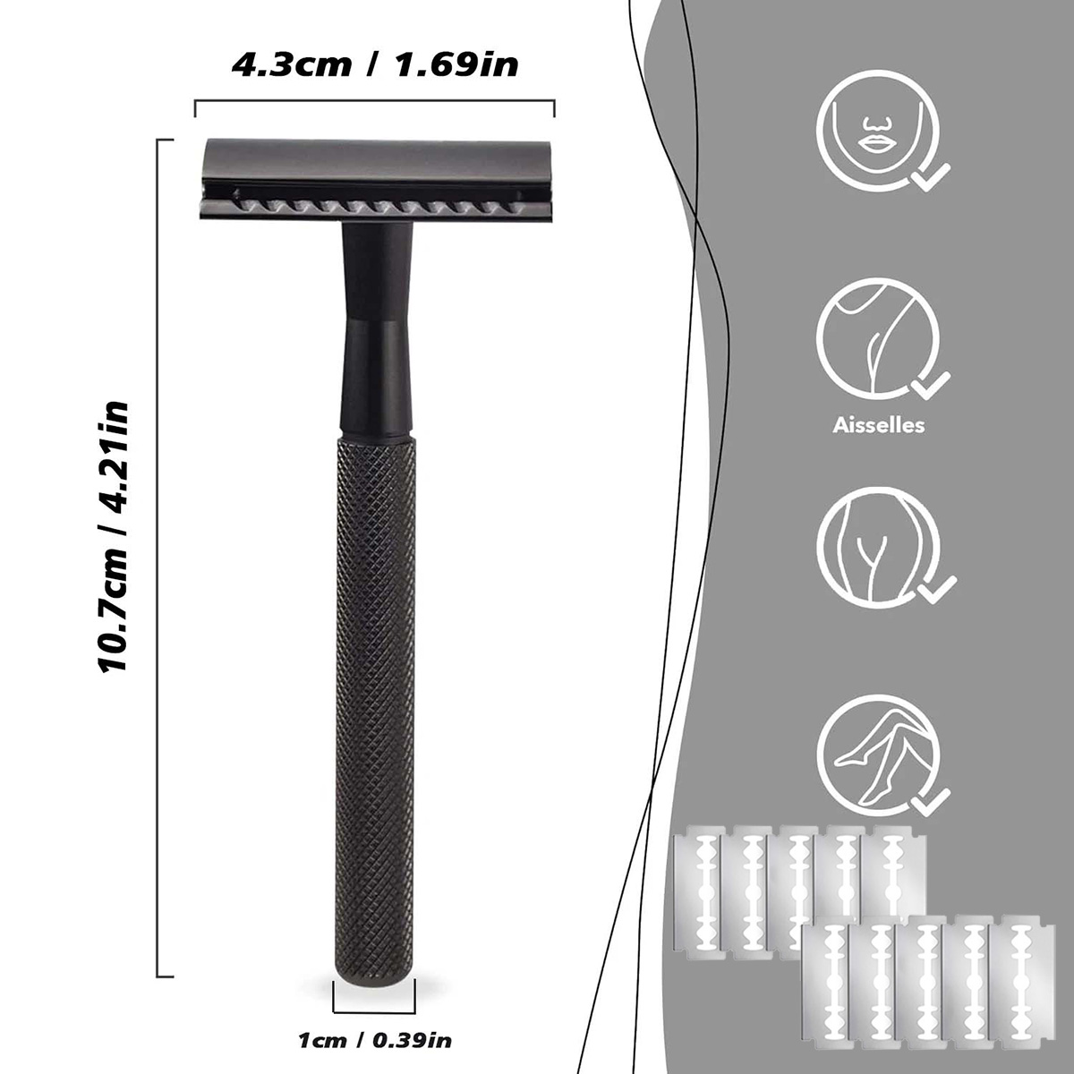 ماكينة حلاقة آمنة للرجال بمقبض - مراجعة Safety Razor Handle وسعره