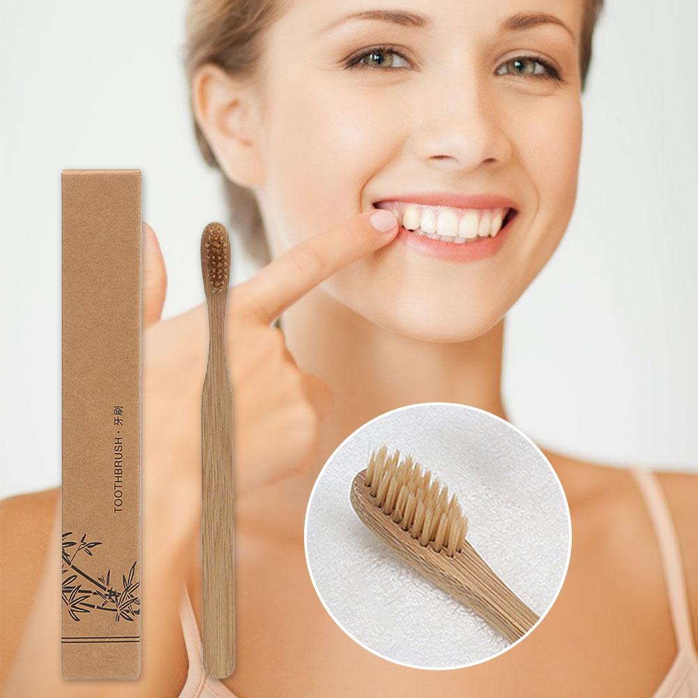 1-100 قطعة فرشاة أسنان خشبية ي - مراجعة Bamboo Toothbrush وسعره