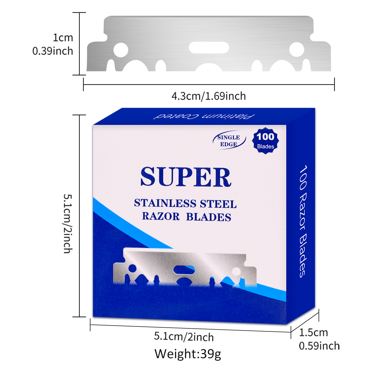 100 قطعة شفرات حلاقة آمنة من ا - مراجعة Safety Razor Handle وسعره