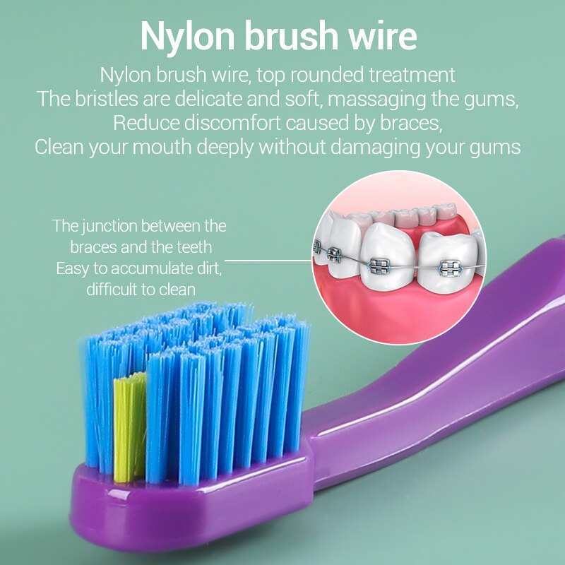 3 قطعة الأقواس تقويم الأسنان ا - مراجعة Bamboo Toothbrush وسعره